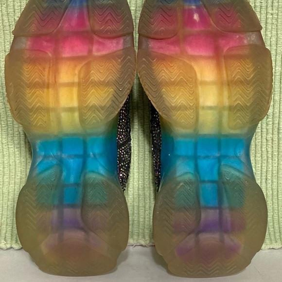 Steve Madden Girls Black Maxima R-Rhinestone Detail Chunky Sneakers Shoes SZ 3 - Picture 10 of 13